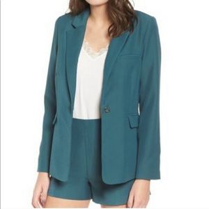 J.O.A. Nordstrom teal button blazer